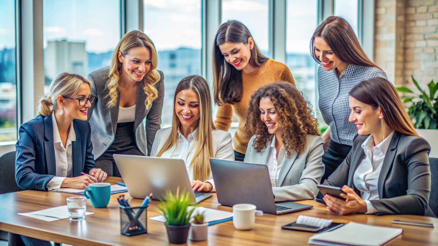 Business women in meeting