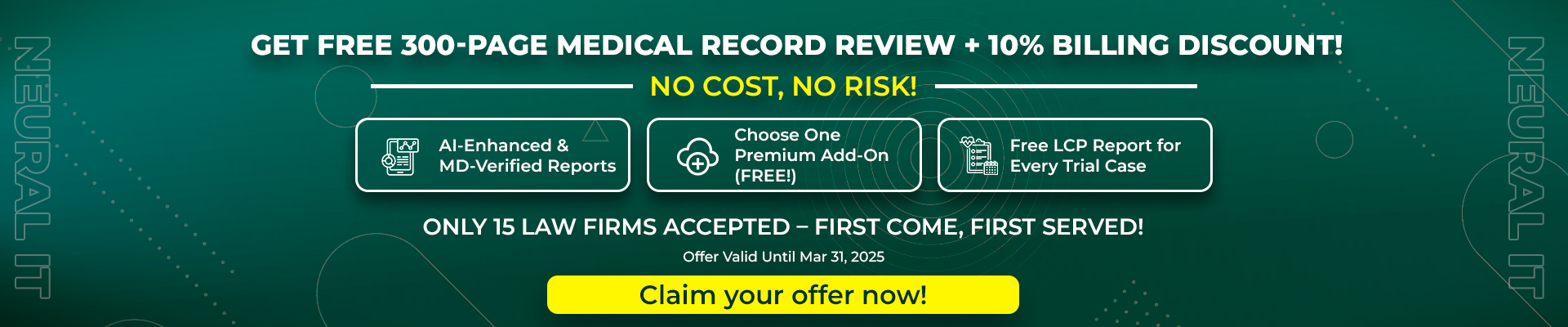 Medical record review for free